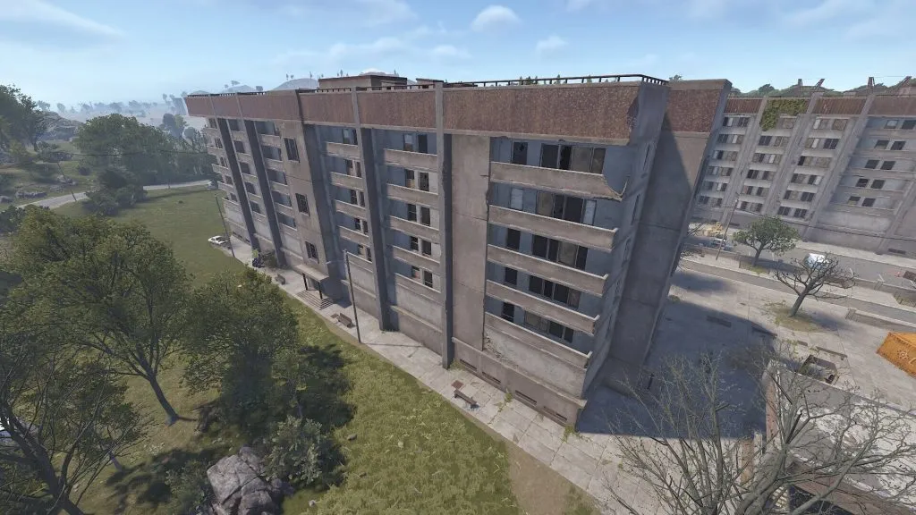 Empty Building Rear View