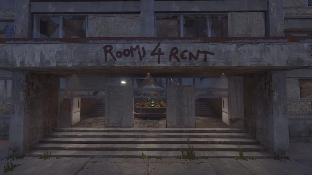 Main Apartment Complex Building Entrance