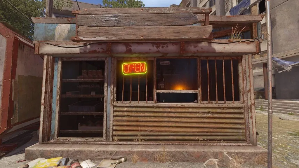 Rented Shop at the RUST Apartment Complex Monument