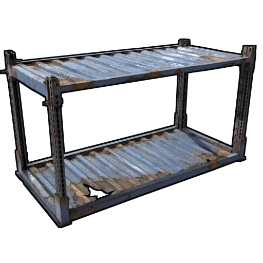 Half Height Industrial Shelves image of rust item Half Height Industrial Shelves
