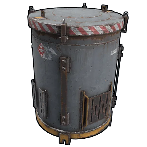 Industrial Storage Vertical Barrel image of rust item Industrial Storage Vertical Barrel
