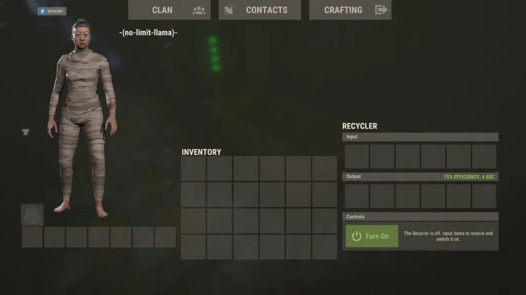 View of the Recycler Online Status