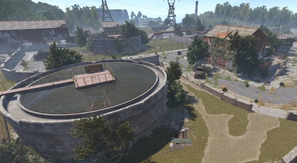 Above View of the Water Treatment Monument