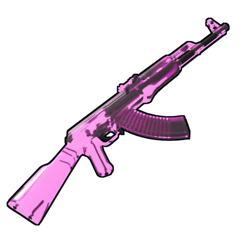 Crystal Assault Rifle Pink Diamond image of rust item Crystal Assault Rifle Pink Diamond