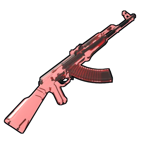 Crystal Assault Rifle Ruby image of rust item Crystal Assault Rifle Ruby