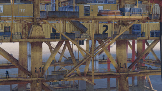 RUST Large Oil Rig Monument Level 2
