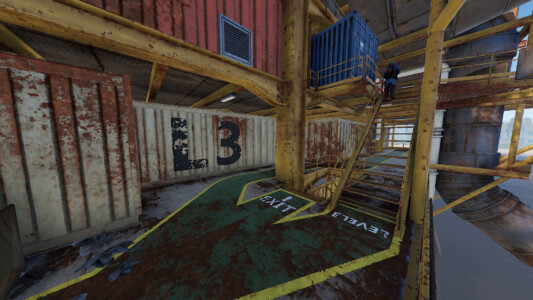 RUST Large Oil Rig Monument Level 3