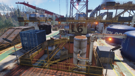 RUST Large Oil Rig Monument Level 6